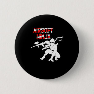 Badge Rond 5 Cm Airsoft Ninja Paintball Player Paintball Marqueur 