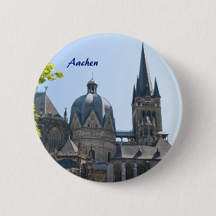 Badge Rond 5 Cm Aix-la-Chapelle