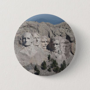 Badge Rond 5 Cm Ajouter JFK au Mont Rushmore