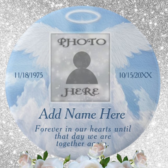 Badge Rond 5 Cm Ajouter un mémorial personnalisé photo (Créateur téléchargé)