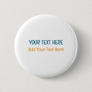 Badge Rond 5 Cm Ajouter votre propre texte Slogan minimaliste mode