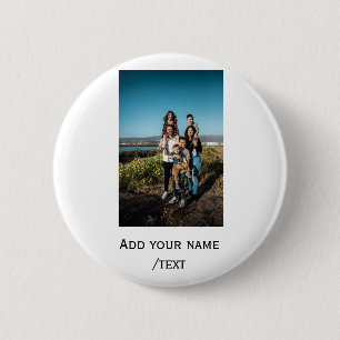 Badge Rond 5 Cm ajoutez simplement votre texte de photo famille va