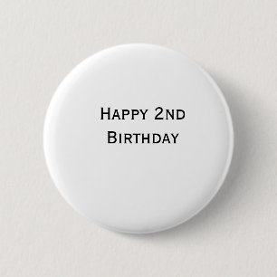 Badge Rond 5 Cm ajoutez votre texte personnalisé joyeux anniversai