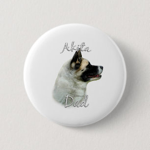 Badge Rond 5 Cm Akita Papa 2