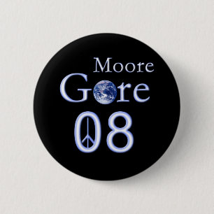 Badge Rond 5 Cm Al Gore 2008