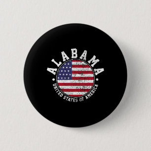 Badge Rond 5 Cm Alabama Vintage