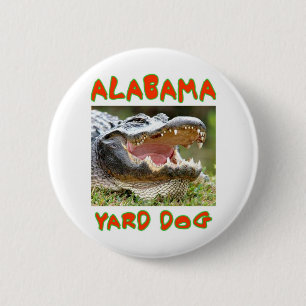 BADGE ROND 5 CM ALABAMA YARD CHIEN
