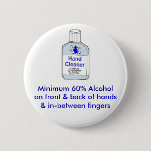 Badge Rond 5 Cm Alcool du minimum 60%