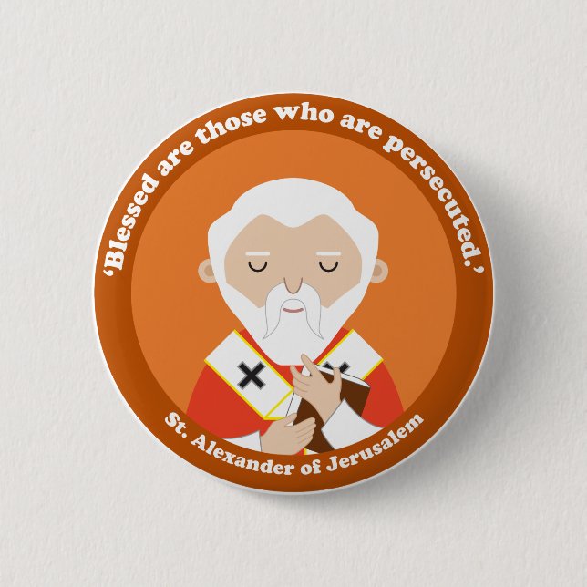 Badge Rond 5 Cm Alexandre de Jérusalem (Devant)