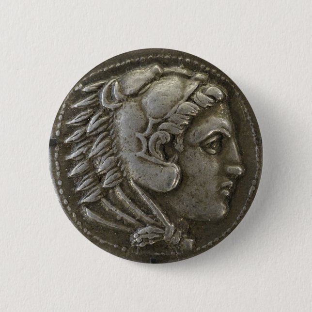 Badge Rond 5 Cm Alexandre le Grand Coin (Devant)