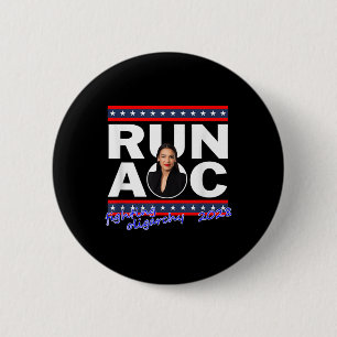 Badge Rond 5 Cm Alexandria 2028 Aoc Pour Président 2028