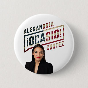 Badge Rond 5 Cm Alexandria Ocasio-Cortez
