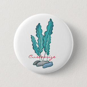 Badge Rond 5 Cm Algues bleues Thunder_Cove
