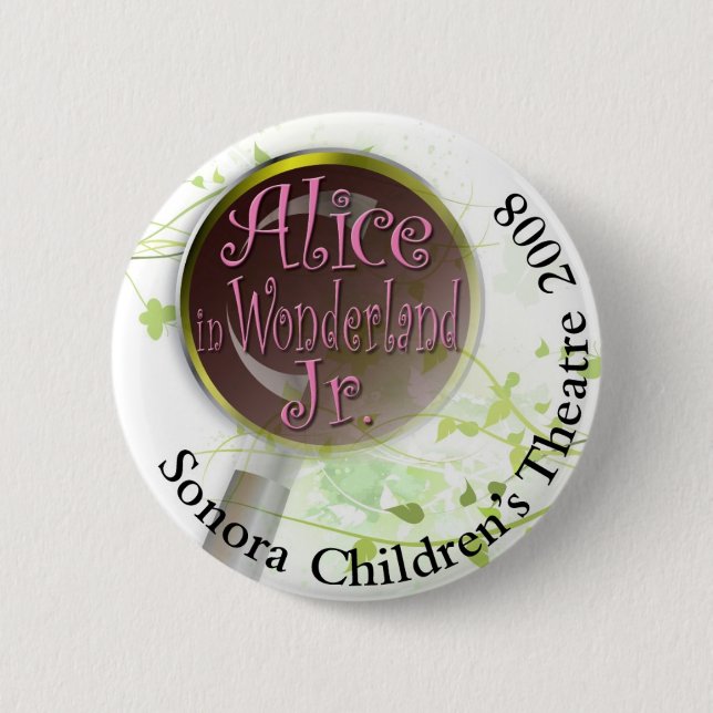 Badge Rond 5 Cm Alice au pays des merveilles (Devant)