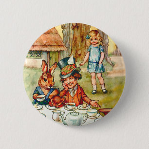 BADGE ROND 5 CM ALICE ET LE PARTI THÉ DE LA HAINE MAD