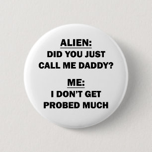 Badge Rond 5 Cm Alien