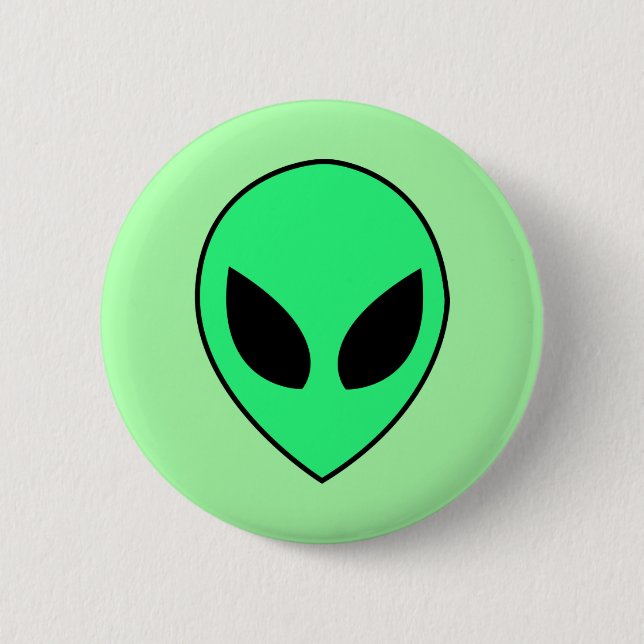 Badge Rond 5 Cm Alien (Devant)