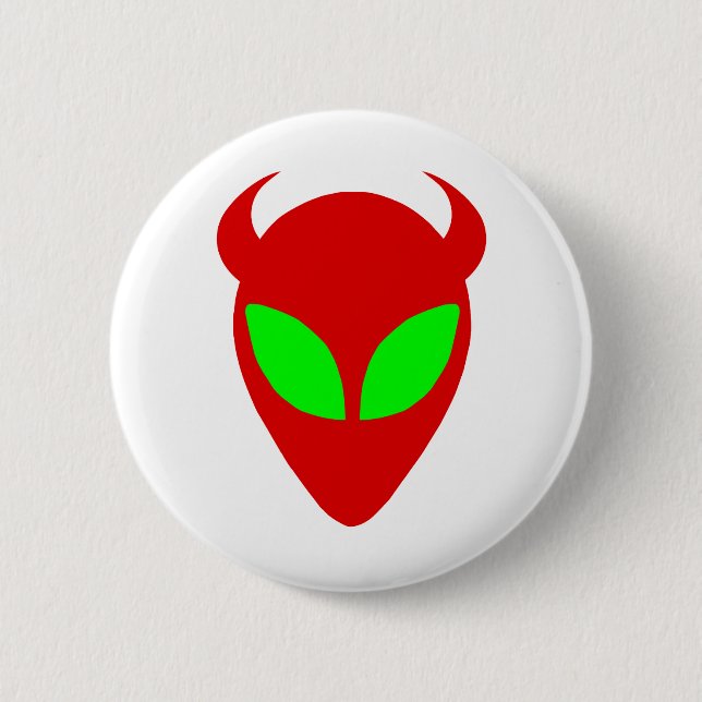Badge Rond 5 Cm Alien mauvais (Devant)