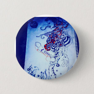 Badge Rond 5 Cm alien pour real