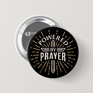 Badge Rond 5 Cm Alimenté par la prière