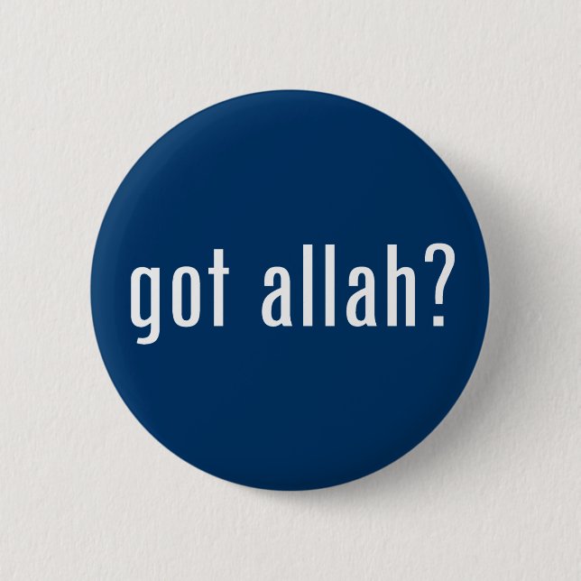 Badge Rond 5 Cm Allah obtenu ? (Devant)