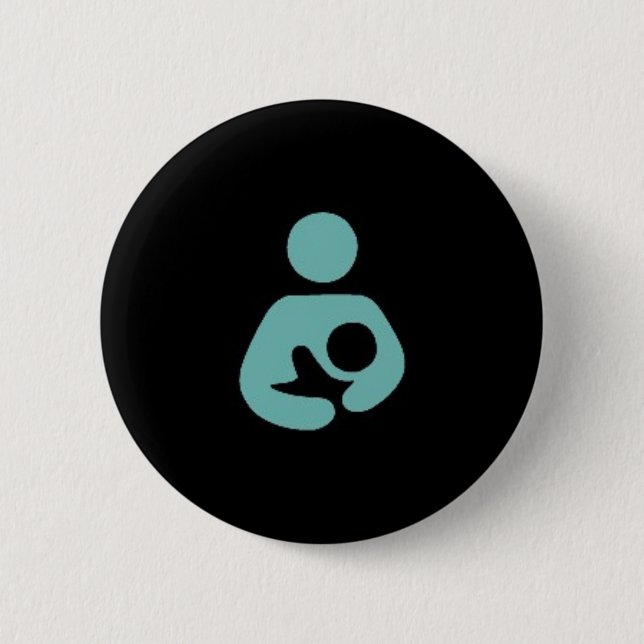Badge Rond 5 Cm Allaiter le bouton (Devant)