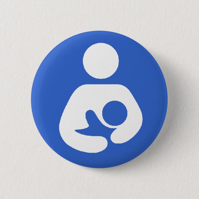 Badge Rond 5 Cm Allaiter le symbole international (Devant)