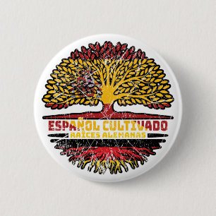 Badge Rond 5 Cm Allemagne Allemagne Espagne Espagne drapeau espagn