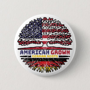 Badge Rond 5 Cm Allemagne Allemagne États-Unis Amérique États-Unis