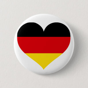 Badge Rond 5 Cm Allemagne Amour