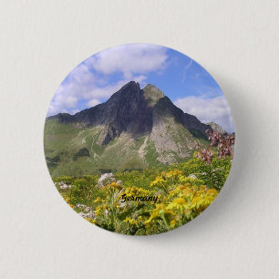 Badge Rond 5 Cm ALLEMAGNE : Bouton Allemagne pittoresque