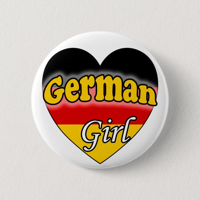 Badge Rond 5 Cm Allemande fille (Devant)
