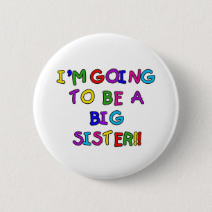 Badge Rond 5 Cm Aller être une grande soeur