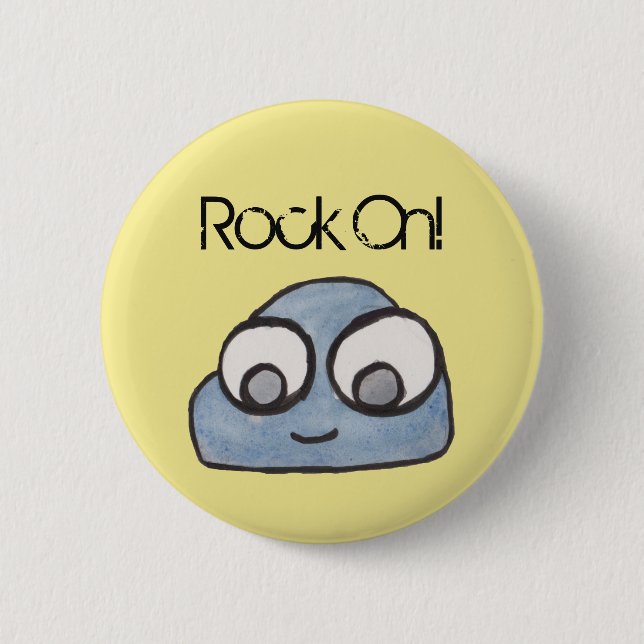 Badge Rond 5 Cm Allez ! Illustration Baby Rock (Devant)