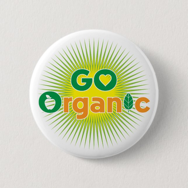 Badge Rond 5 Cm Allez organique (Devant)