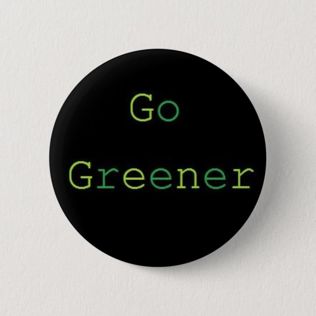 Badge Rond 5 Cm Allez plus vert (Devant)