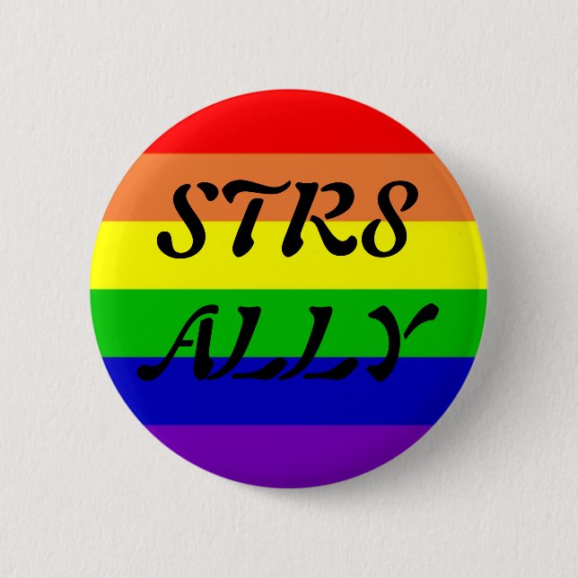 BADGE ROND 5 CM ALLIÉ STR8 (Devant)