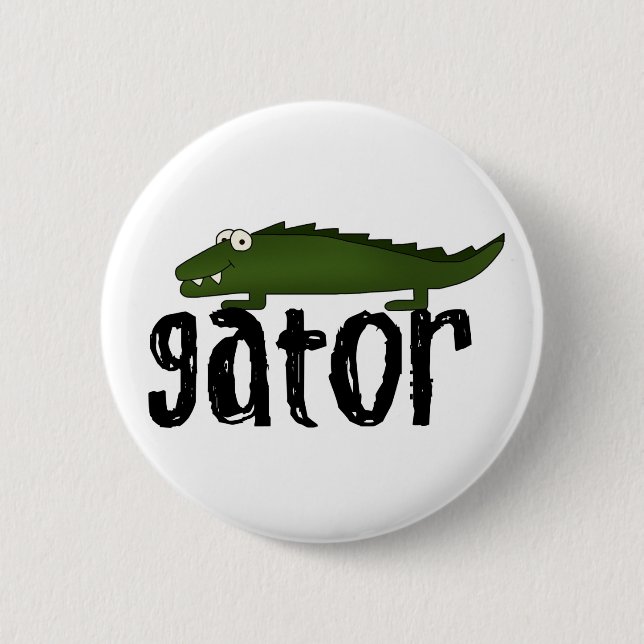 Badge Rond 5 Cm Alligator (Devant)