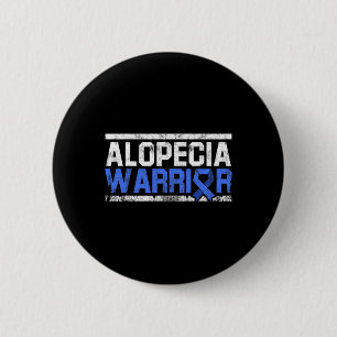 Badge Rond 5 Cm Alopecia Sensibilisation Perte de cheveux Outil de