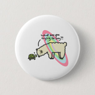 Badge Rond 5 Cm Alpaca et Tortoise