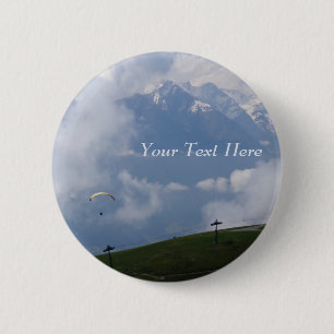 Badge Rond 5 Cm Alpes autrichiennes bouton personnalisé