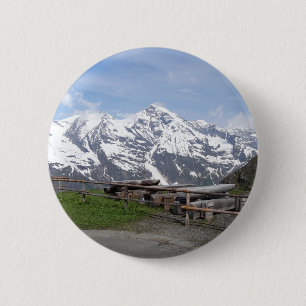 Badge Rond 5 Cm Alpes autrichiennes bouton personnalisé