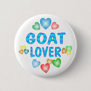 BADGE ROND 5 CM AMANT DE CHÈVRE