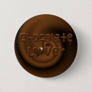 Badge Rond 5 Cm Amant de chocolat