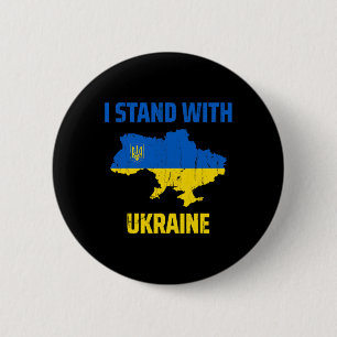 Badge Rond 5 Cm Amant ukrainien Je suis avec l'Ukraine