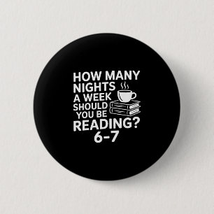 Badge Rond 5 Cm Amateur de lecture de livre drôle 67 Six Sept Mème