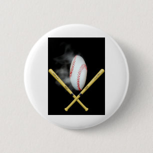 Badge Rond 5 Cm amateurs de baseball