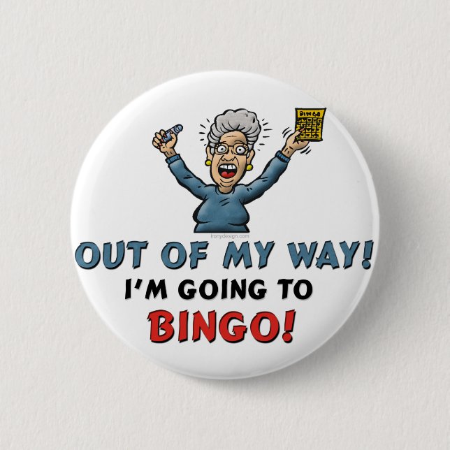 Badge Rond 5 Cm Amateurs de bingo (Devant)