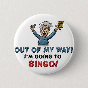 Badge Rond 5 Cm Amateurs de bingo
