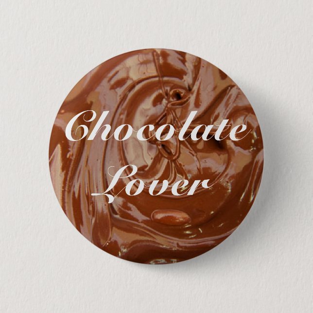 Badge Rond 5 Cm Amateurs de chocolat Yum Yum (Devant)
